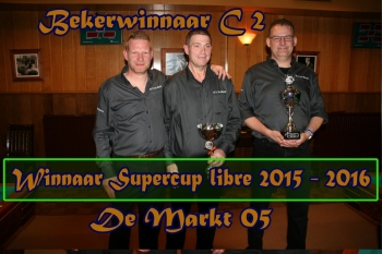 Bekerfinales super verlopen IN 2015 - 2016 - Markt 5 als glorieuze winnaar supercup